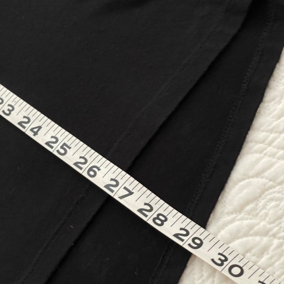 Cable and Gauge V-Neck Short Cap Sleeve Asymmetrical Black Tee Size Large - Picture 13 of 16